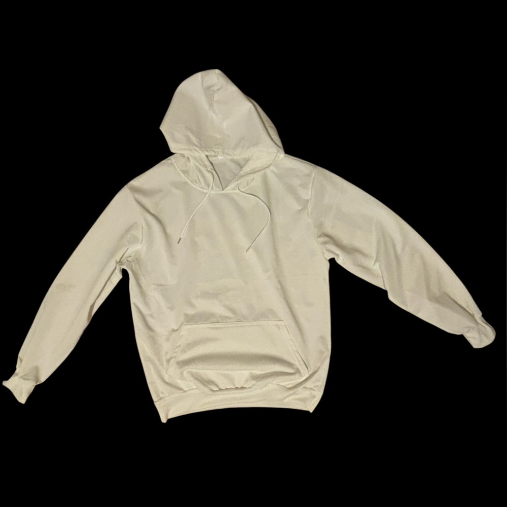 White Hoodie with Floral Bouquet Design - Picture 2 of 3